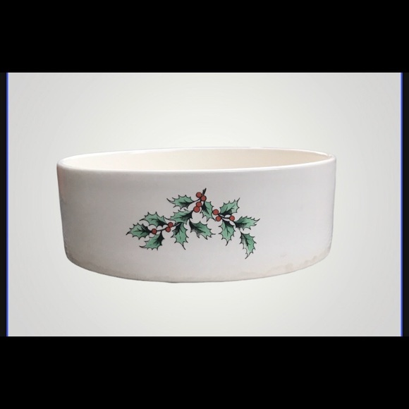 Vintage Spode Christmas Tree Round Candy Dish / 5" wide / No Lid / Free Shipping - Picture 2 of 3